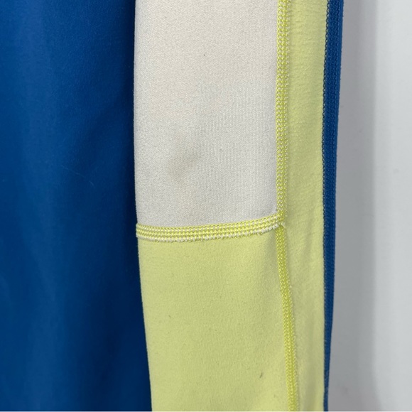 Lululemon Runder Under Long Sleeve Limitless Blue Heathered Coal Clarity Yellow - Picture 13 of 16